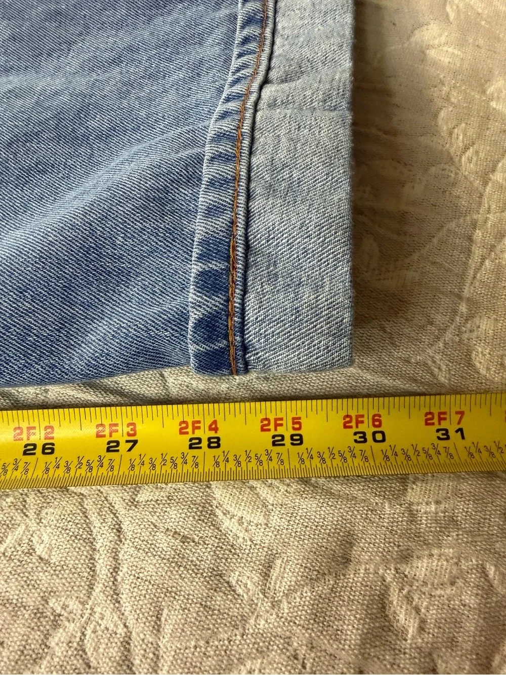 Levi’s Men’s 40x32 Light Wash Blue Jeans Relaxed Straight Leg 100% Cotton